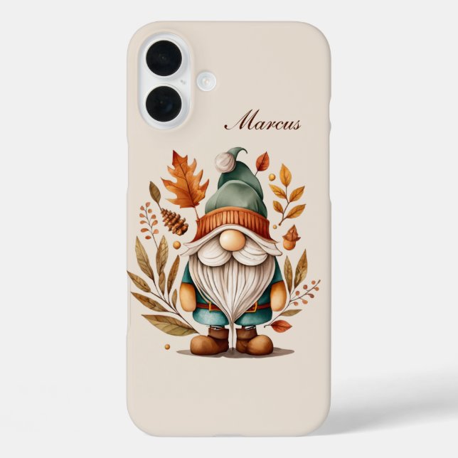 Seasonal gnome add name  Case-Mate iPhone case (Back)
