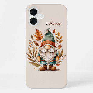 Seasonal gnome add name  iPhone 16 plus case