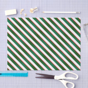 Seasonal Holiday Christmas Stripes Tissue Paper
