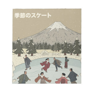 Seasonal Ice Skating Notepad