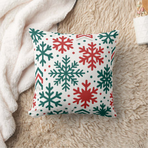 seasonal patterns throw pillow