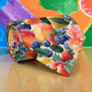 Seasonal Summer Fruit Necktie Tie