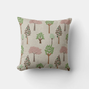 Seasonal Trees Accent Pillow