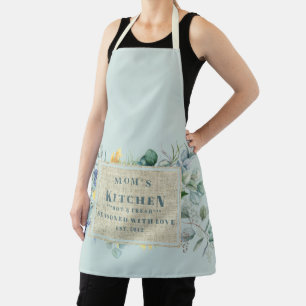 Seasoned with Love Burlap  Mom's Kitchen Apron