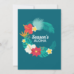 Season's Aloha Hawaiian Holiday Card