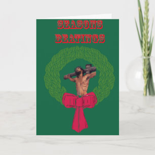 Seasons Beatings Holiday Card