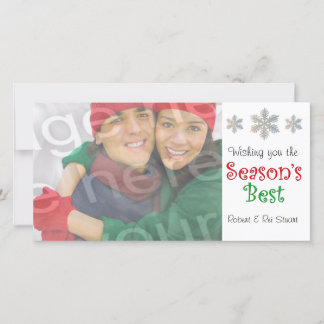 Season's Best Customizable Photo Card