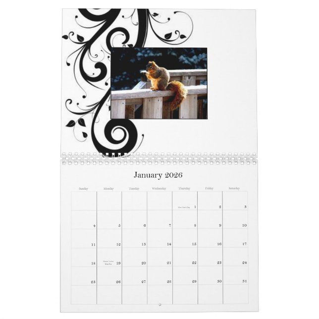 Seasons Calender Calendar (Jan 2026)