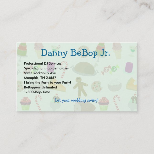 Season's Eatings Business Card (Front)