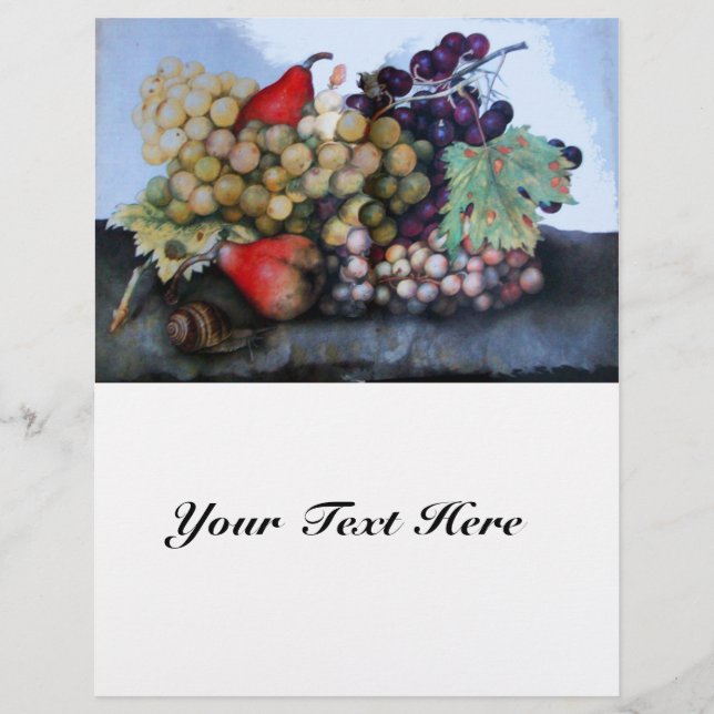 SEASON'S FRUITS 1 - GRAPES AND PEARS FLYER (Front)