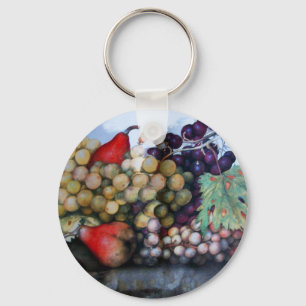 SEASON'S FRUITS 1 - GRAPES AND PEARS KEYCHAIN