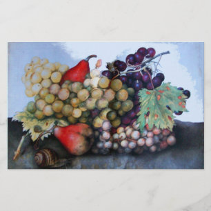 SEASON'S FRUITS 1 - GRAPES AND PEARS STATIONERY