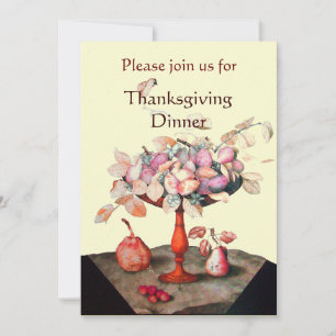 SEASON'S FRUITS 5 Thanksgiving Dinner Party Invitation