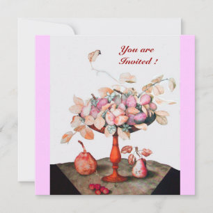 SEASON'S FRUITS  / FLOWERS ,PRUNES, AND LEAVES INVITATION