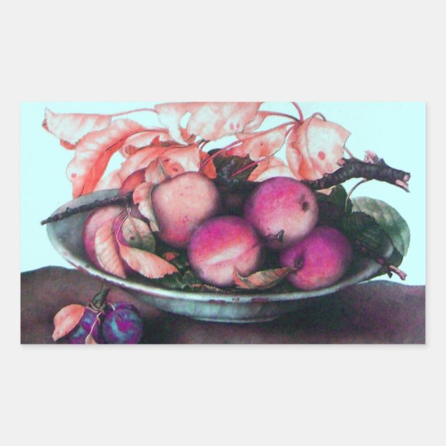 SEASON'S FRUITS / PEACHES AND PRUNES STICKER (Front)