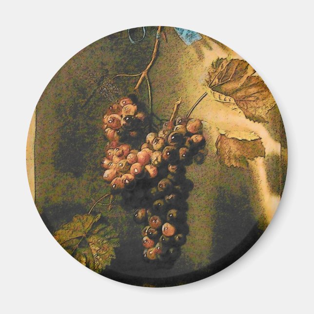 SEASON'S FRUITS -PROSPERITY brown yellow green Magnet (Front)