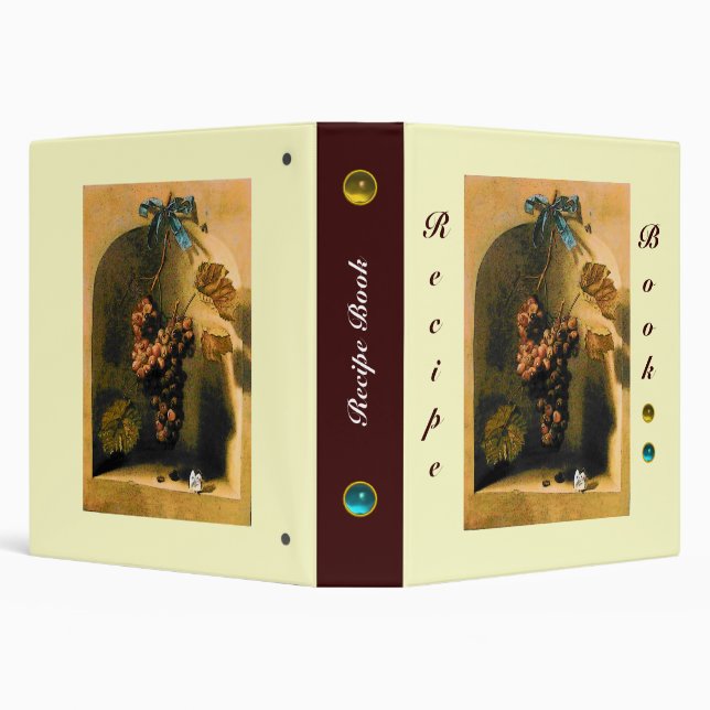 SEASON'S FRUITS -PROSPERITY  RECIPE BOOK yellow Binder (Background)