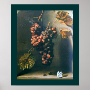 SEASON'S FRUITS -PROSPERITY yellow brown green Poster
