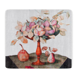 SEASON'S FRUITS / PRUNES,PEARS AND CHERRIES CUTTING BOARD