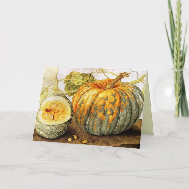 SEASON'S FRUITS  / PUMPKINS CARD (Front)
