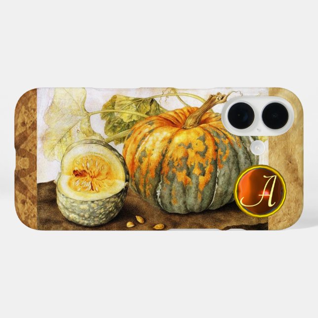 SEASON'S FRUITS  / PUMPKINS MONOGRAM Case-Mate iPhone CASE (Back (Horizontal))