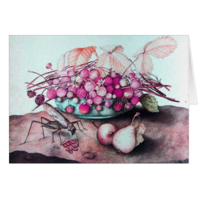 SEASON'S FRUITS /STRAWBERRIES AND PEARS (Front Horizontal)