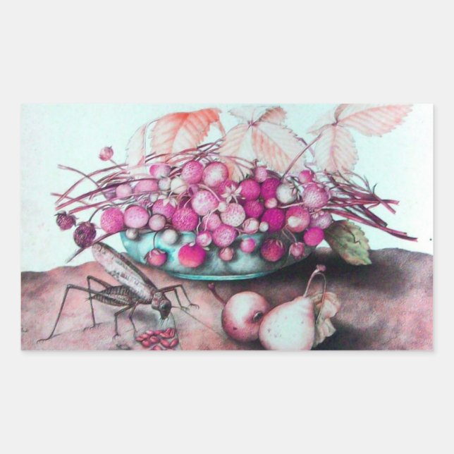 SEASON'S FRUITS / STRAWBERRIES AND PEARS STICKER (Front)