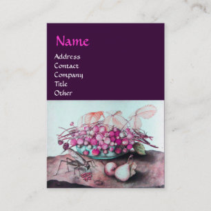 SEASON'S FRUITS /STRAWBERRIES ,PEARS BUSINESS CARD