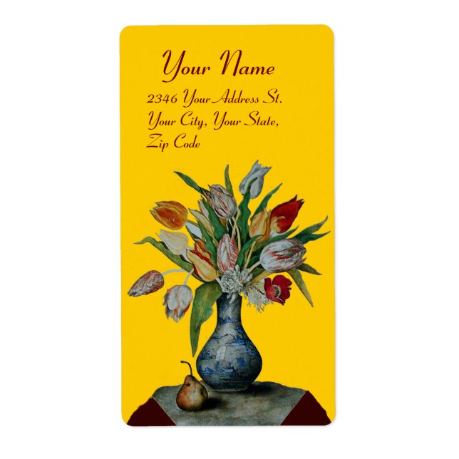 SEASON'S FRUITS -TULIPS yellow orange (Front)