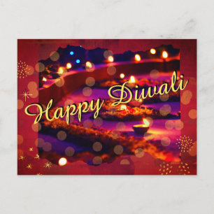 Season's greeting Diwali  Holiday Postcard