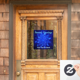 Season's Greeting - Snowburst Window Cling