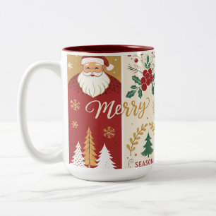 Season's Greeting  Two-Tone Coffee Mug