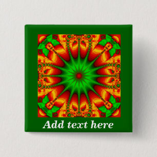 Seasons Greetings_ 2 Inch Square Button