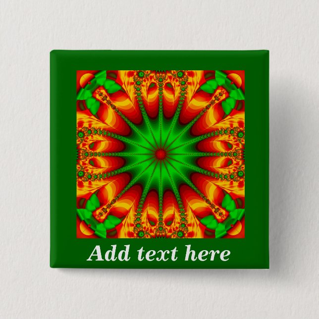 Seasons Greetings_ 2 Inch Square Button (Front)