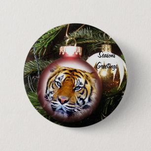 Seasons Greetings #5_ 2 Inch Round Button