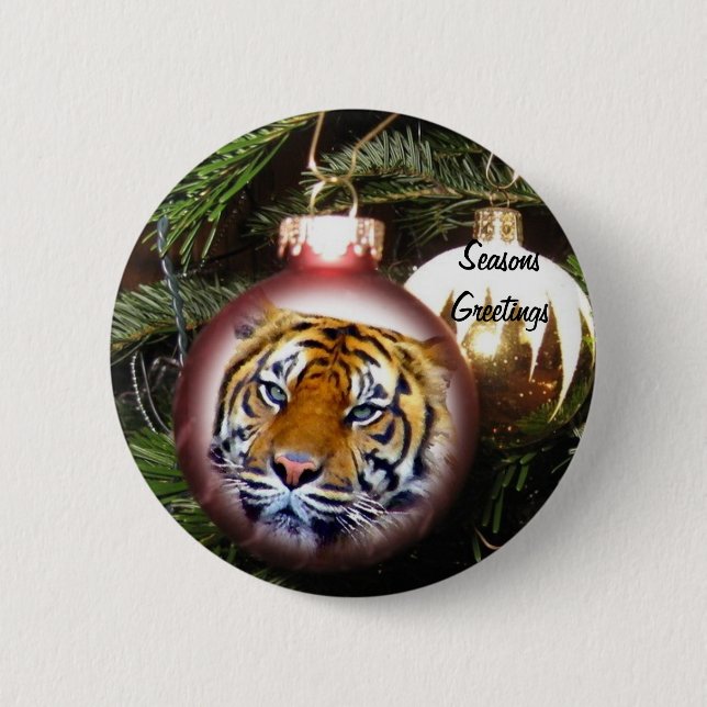 Seasons Greetings #5_ 2 Inch Round Button (Front)