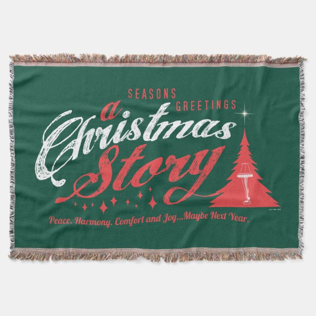 Season's Greetings - A Christmas Story Throw Blanket (Front)