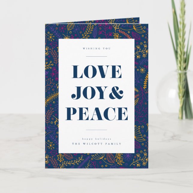 SEASON'S GREETINGS | Add Your Photo Holiday Card (Front)