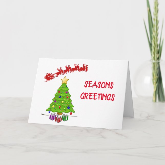 SEASON'S GREETINGS AND A HAPPY NEW YEAR HOLIDAY CARD (Front)