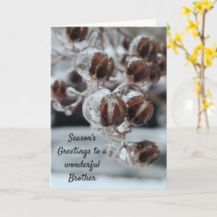 Season's Greetings Brother Card