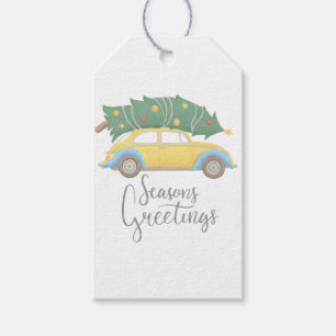 Seasons Greetings Car & Tree Gift Tags