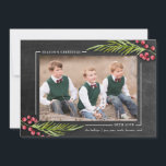 Season's Greetings Chalkboard Frame Holiday Photo<br><div class="desc">Use the template form to add your custom text and photo.  Use the Customize It button to add text and photos to the back if needed.

Photography © Storytree Studios,  Stanford,  CA</div>