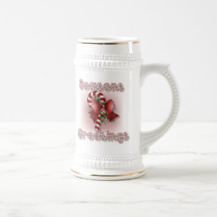 "Seasons Greetings" Christmas Beer Stein