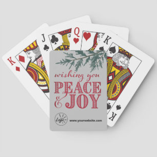 Seasons Greetings Christmas Custom-Branded Playing Cards