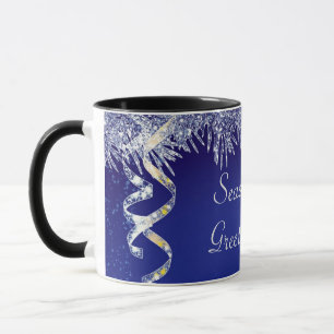 Season's Greetings Christmas Glitter Christmas Mug