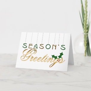 Season's Greetings (Christmas) Holiday Card