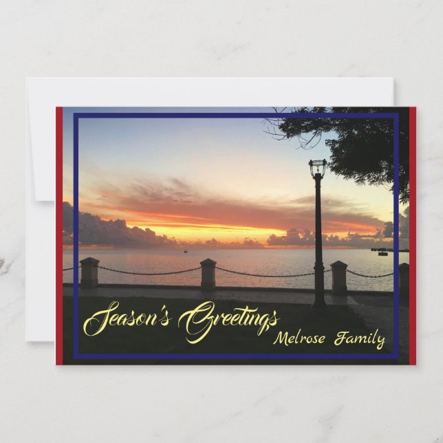 Season's Greetings Christmas Holiday Card (Front)