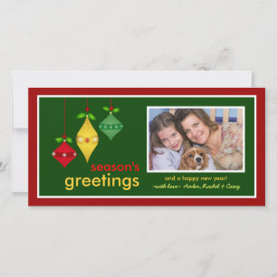 Season's Greetings Christmas Photo Cards