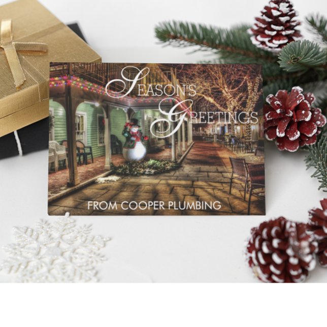 Seasons Greetings Country Business Holiday Card (Creator Uploaded)