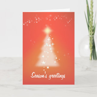 Season's greetings customizable holiday card